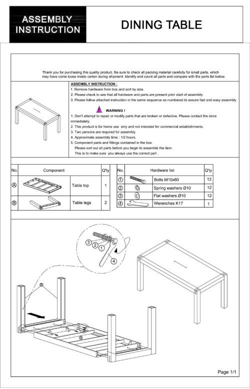 Home dining furniture