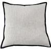 Maya 55cm Square - Off White | Black Border
