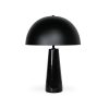 Mila Table Lamp – Black Marble – Black Shade