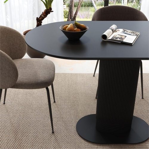 Modern oval dining table