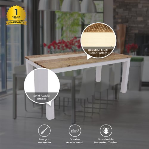 Natural Wood Dining Table