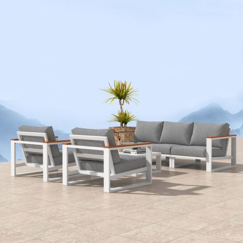Premium White Couch Set