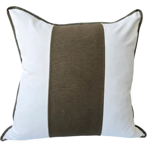 Reine Heavyweight Linen Cushion 55cm Square - Off White