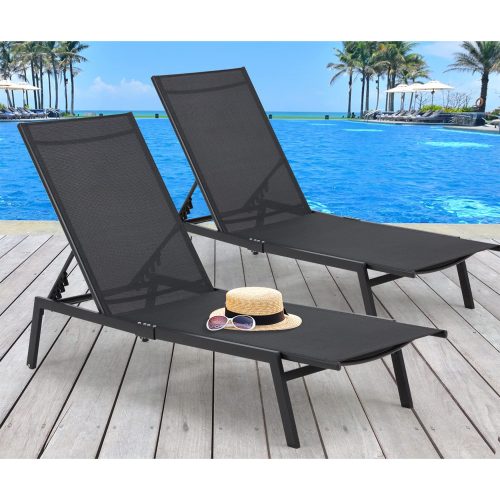 Set of 2 sunloungers