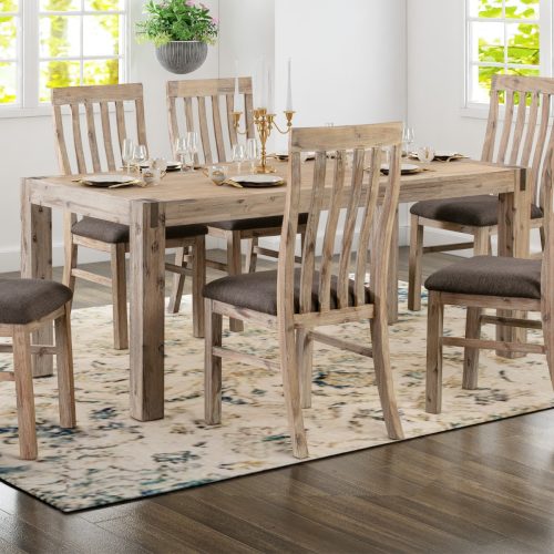 Solid acacia wood table