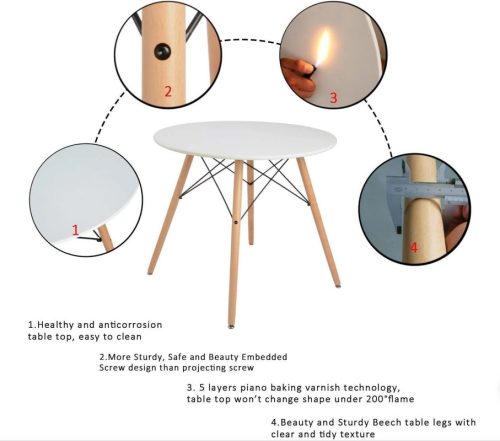 Space-saving dining table