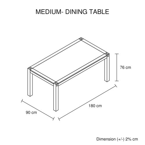 Sturdy dining table