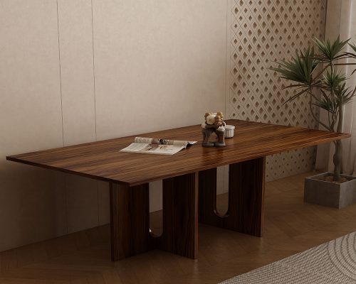 Wooden dining table