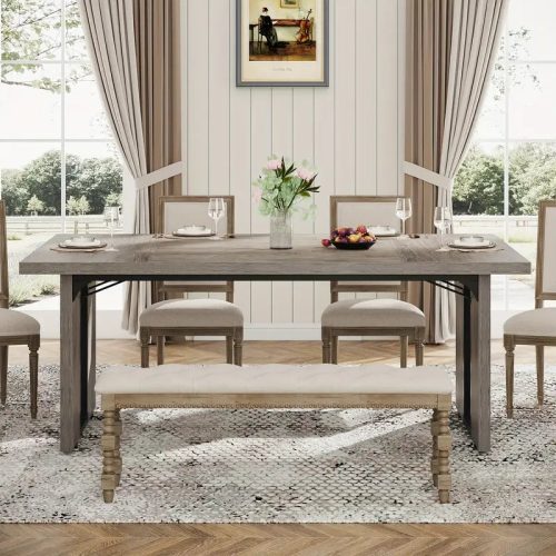 Wooden dining table