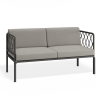 Seville 2 Seater Sofa - Charcoal - Outdoor