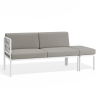 Seville Config E - 2 Seater Sofa - White - Outdoor