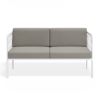 Seville 2 Seater Sofa - White - Outdoor