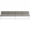 Seville 4 Seater Sofa - White - Outdoor