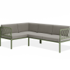 Seville Config A Corner Sofa - Eucalyptus Green - Outdoor