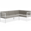 Seville Config B Corner Sofa - White - Outdoor