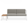 Seville Config F - 2 Seater Sofa - White - Outdoor