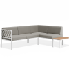 Seville Config G Corner Sofa - White - Outdoor