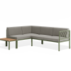 Seville Config H Corner Sofa - Eucalyptus Green - Outdoor