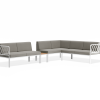 Seville Config J Corner Sofa - White - Outdoor