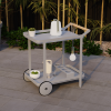 Imola Outdoor Bar Cart - Matt Silver Grey