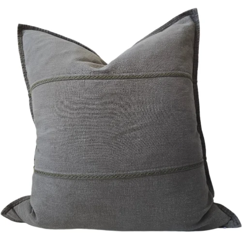 stonewashed linen cushion