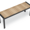 Vydel Bench Seat - Outdoor - 120cm - Teak - Charcoal