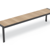 Vydel Bench Seat - Outdoor - 190cm - Teak - Charcoal