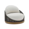 Avoca Outdoor Sofa – 1 Seater Swivel – Ebony