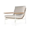 Bryce Outdoor 1 Seater Sofa – Pearl White