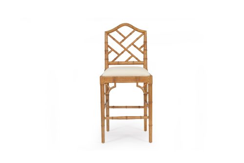 Chippendale Counter Stool – Weathered Oak