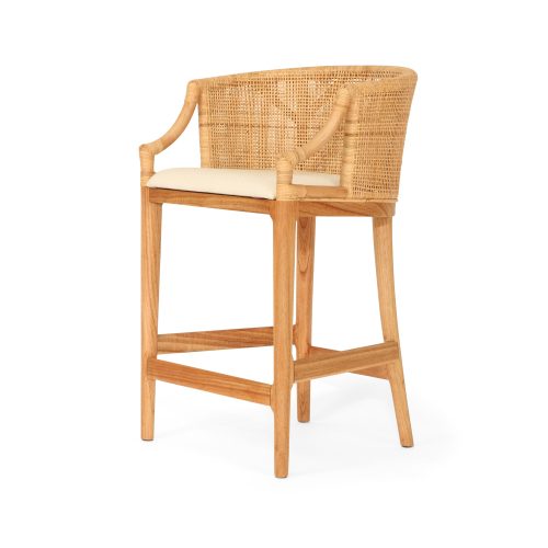 Kingston Counter Stool – By Serrata Living – Natural or Dark Brown