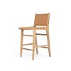 Pasadena Leather Counter Stool – Natural – Woven