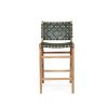 Pasadena Leather Counter Stool – Olive- Woven