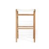 Zen Backless Bar Stool – White