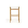 Zen Backless Bar Stool – White (Close Weave)