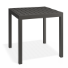 Halki Table Matt Charcoal Powdercoated Aluminium 77cm x 77xm