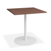 Roku Spotted Gum Cafe Table - Outdoor - Matte White