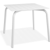 Roku Dining Table 90cm - Outdoor - Matte White