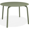 Roku Round Dining Table 120cm - Outdoor - Matte Eucalyptus Green