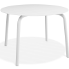 Roku Round Dining Table 120cm - Outdoor - Matte White