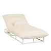 Aruba Frame Sunbed - Canvas - Aluminium White