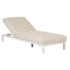 Aruba Rounded Sunbed - Canvas - White