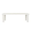 Frankie Outdoor Dining Table - Aluminium White
