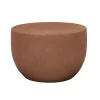 Granada Drum Side Table - Brique