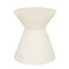 Granada Hourglass Side Table - White Fleck