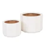 Hanson Flute Planter Set of 2 - White Sand