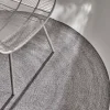 Harbour Braid Round Rug - Silver