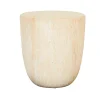 Lucia Sphere Side Table - Faux Natural Travertine