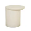 Petra Sphere Side Table - Ivory