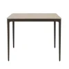 Portsea Classic Square Dining Table - Grey Stone - Charcoal Aluminium